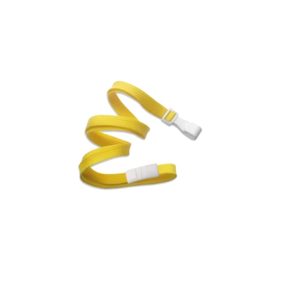 Bilde av Yellow lanyard / Keyhanger 10 mm with plastic J clip - nylon. 60270507vud (DE,SE,NO,FI,RO,PL)